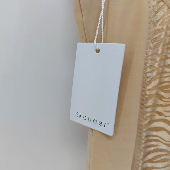 Ekouaer Womens Dress Slip Beige Stretch US Size 6 Full Cami - Picture 8 of 16